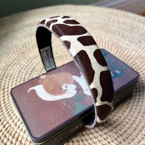 Vintage Henri Bendel Hair-On Cowhide Headband, RARE and in good condition